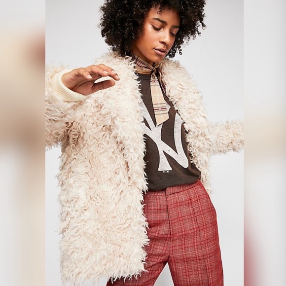 Free people Nicole faux fur jacket - Picture 2 of 14